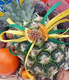 Medjoul date , fruit and walnut basket